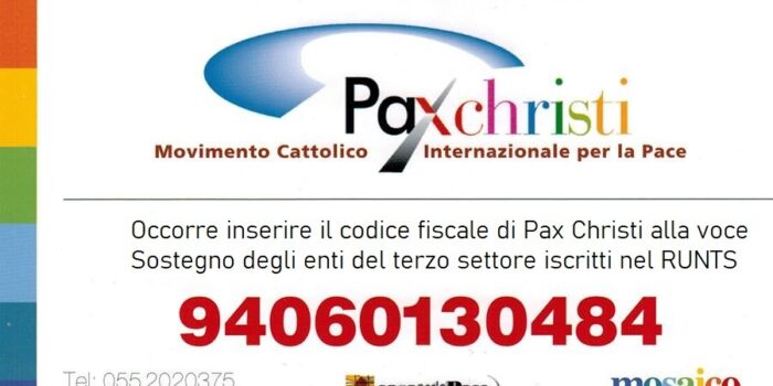 5per1000 a Pax Christi